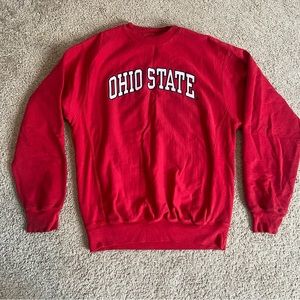 Steve and Barry’s Ohio State Red Crew Neck Sweatshirt Unisex Medium